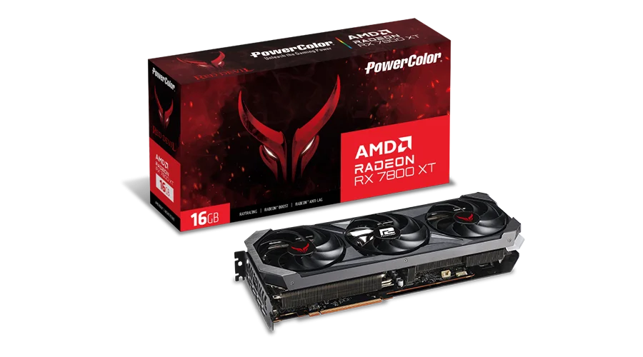PowerColor Red Devil AMD Radeon RX 7800 XT de 16 GB GDDR6